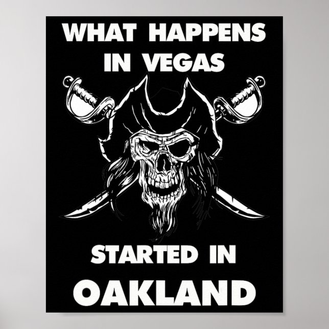 Affiche Ce qui arrive à Vegas a commencé à Oakland  (Devant)