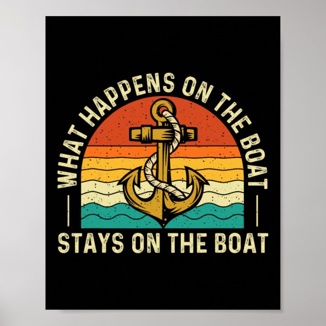 Affiche Ce Qui Se Passe Sur Le Bateau Reste Sur Le Bateau  (Devant)