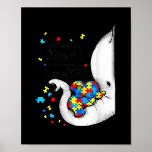 Affiche Ce qui vous rend différents Elephant Maman Autisme