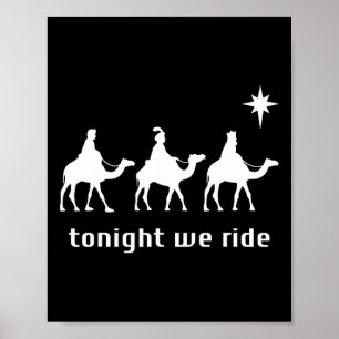 Affiche Ce Soir, Nous Voyons Noël Hommes Avec Camel Ride C