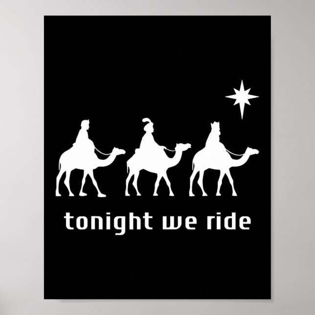 Affiche Ce Soir, Nous Voyons Noël Hommes Avec Camel Ride C (Devant)