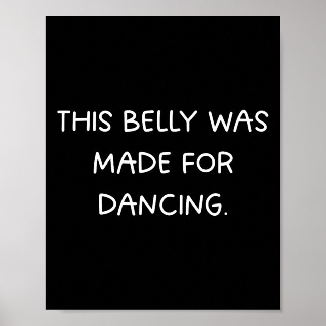 Affiche Ce Ventre A Été Fait Pour La Danse - Fun Dance Par (Devant)