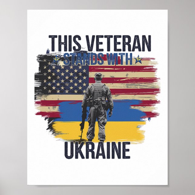 Affiche Ce vétéran se tient avec l'Ukraine 15  (Devant)