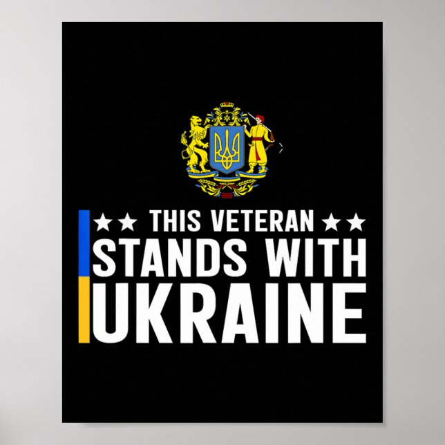 Affiche Ce vétéran se tient avec l'Ukraine 5  (Devant)