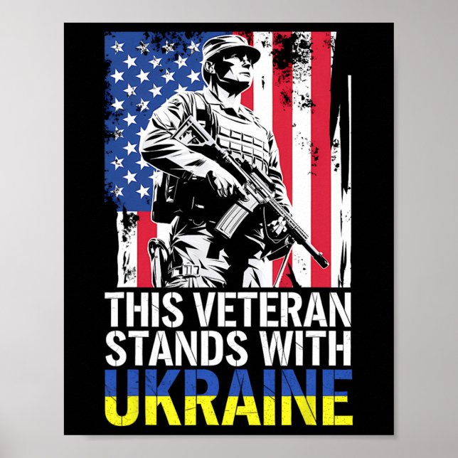 Affiche Ce vétéran se tient avec l'Ukraine 7  (Devant)