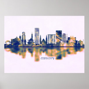 Affiche Cebu City Skyline