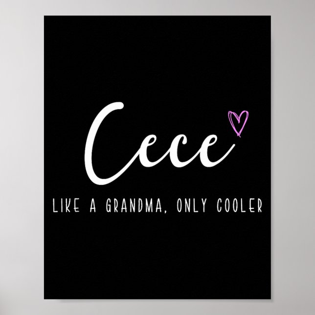 Affiche Cece comme une grand-mère mais en plus cool pour l (Devant)