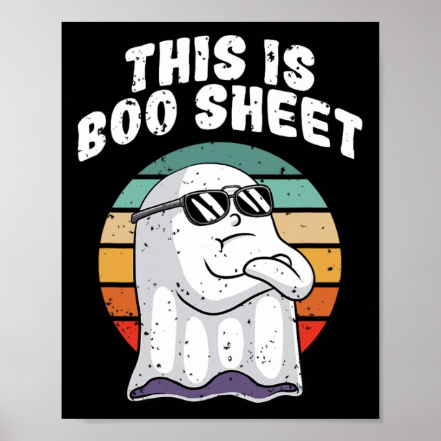 Affiche Ceci Est Bosheet Fun Halloween Costume Fun Pun Fan (Devant)