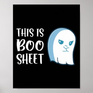 Affiche Ceci Est De La Feuille De Boo Fun Halloween Disant