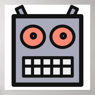 Affiche Ceci Est Une Tête De Robot