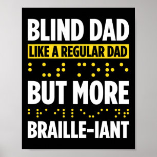 Affiche Cécité Pour Les Aveugles Personne Aveugles Braille