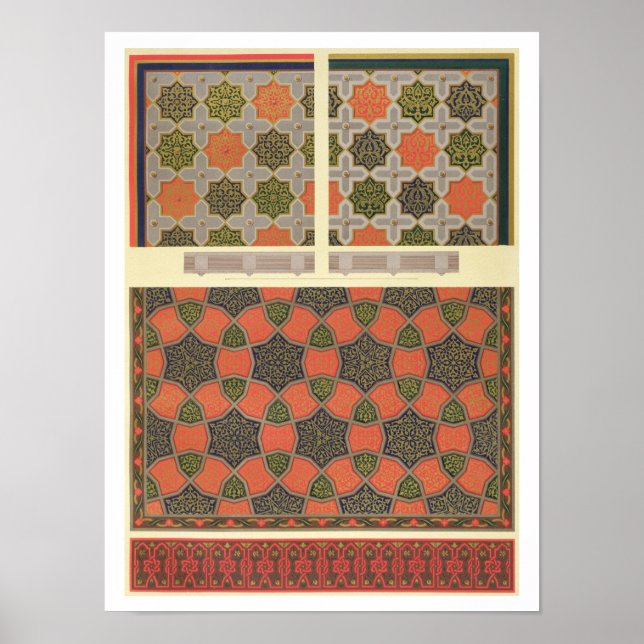 Affiche Ceiling decfrom the house of Beyt El-Tchel (Devant)