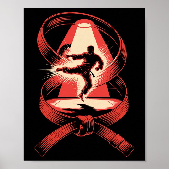 Affiche Ceinture d'art à exposition multiple Judo Karate T (Devant)