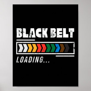 Affiche Ceinture noire Chargement Arts Martiaux Karate Min
