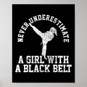Affiche Ceinture noire de karaté Taekwondo
