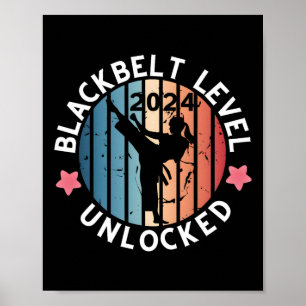 Affiche Ceinture noire femmes obtenir un cadeau cadeau
