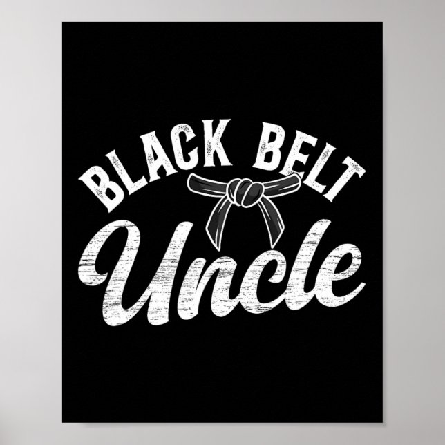 Affiche Ceinture noire Oncle Karaté Oncle Fier Karate Oncl (Devant)