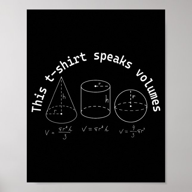 Affiche Cela En Dit Long C'est Marrant Maths Science Geek  (Devant)