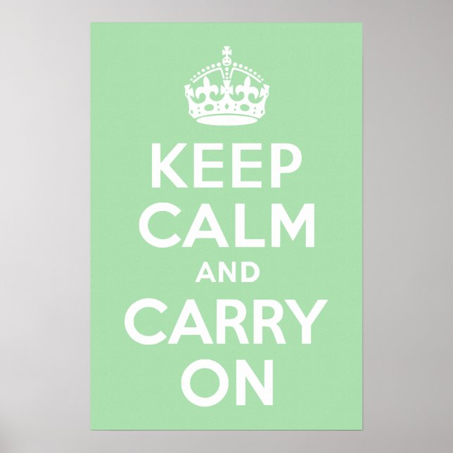 Affiche Celadon Keep Calm and Carry On (Devant)