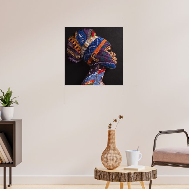 Affiche célébrant les femmes noires colorées (Salon 3)