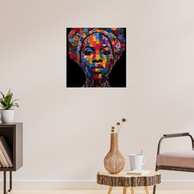 Affiche célébrant les femmes noires colorées (Salon 3)