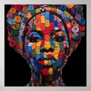 Affiche célébrant les femmes noires colorées