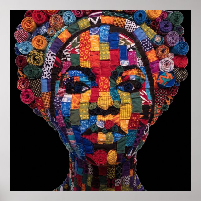 Affiche célébrant les femmes noires colorées (Devant)