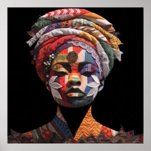 Affiche célébrant les femmes noires colorées