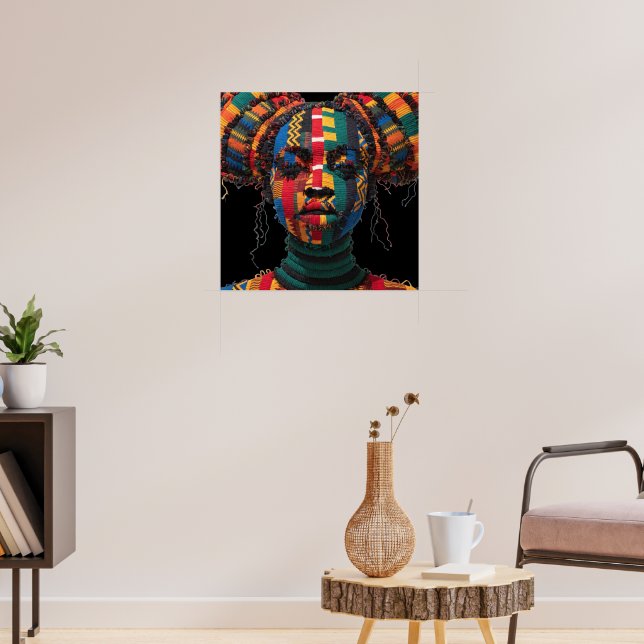 Affiche célébrant les femmes noires colorées (Salon 3)