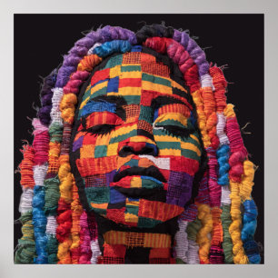 Affiche célébrant les femmes noires colorées