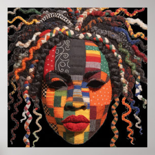 Affiche célébrant les femmes noires colorées