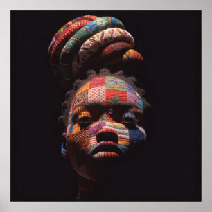 Affiche célébrant les femmes noires colorées