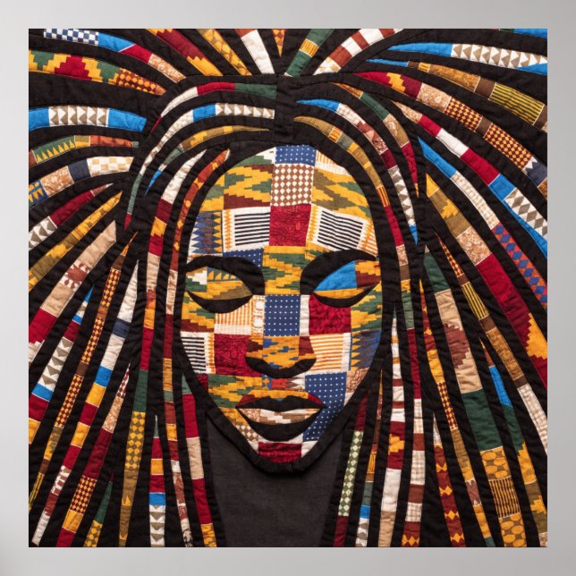 Affiche Célébrant les Femmes Noires Colorées (Devant)