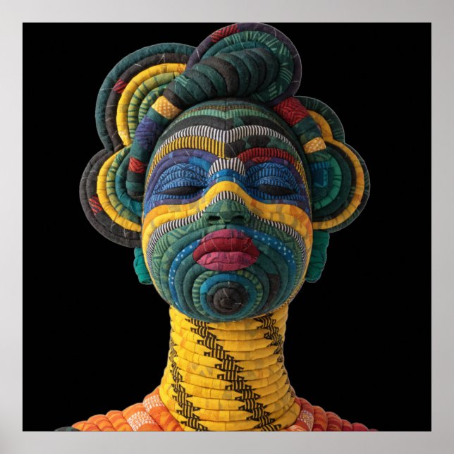 Affiche célébrant les femmes noires colorées (Devant)