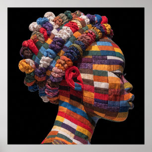 Affiche célébrant les femmes noires colorées