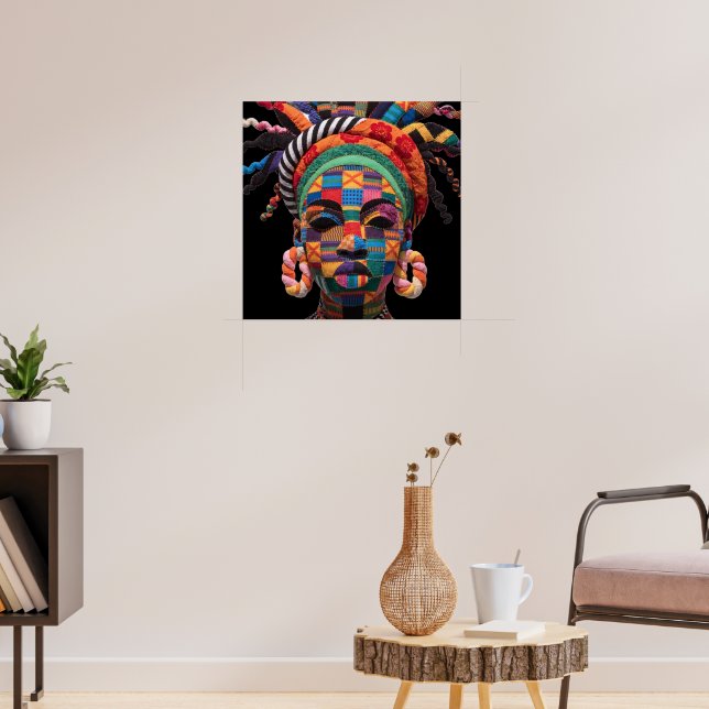 Affiche célébrant les femmes noires colorées (Salon 3)