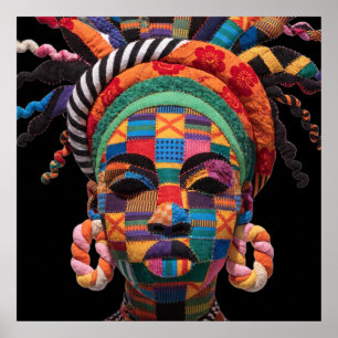 Affiche célébrant les femmes noires colorées