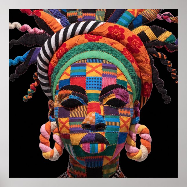 Affiche célébrant les femmes noires colorées (Devant)