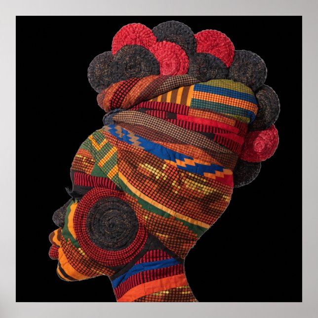 Affiche célébrant les femmes noires colorées (Devant)