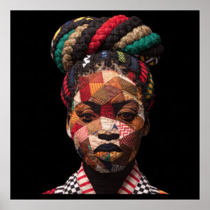 Affiche célébrant les femmes noires colorées