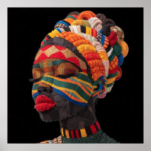 Affiche Célébrant les Femmes Noires Colorées