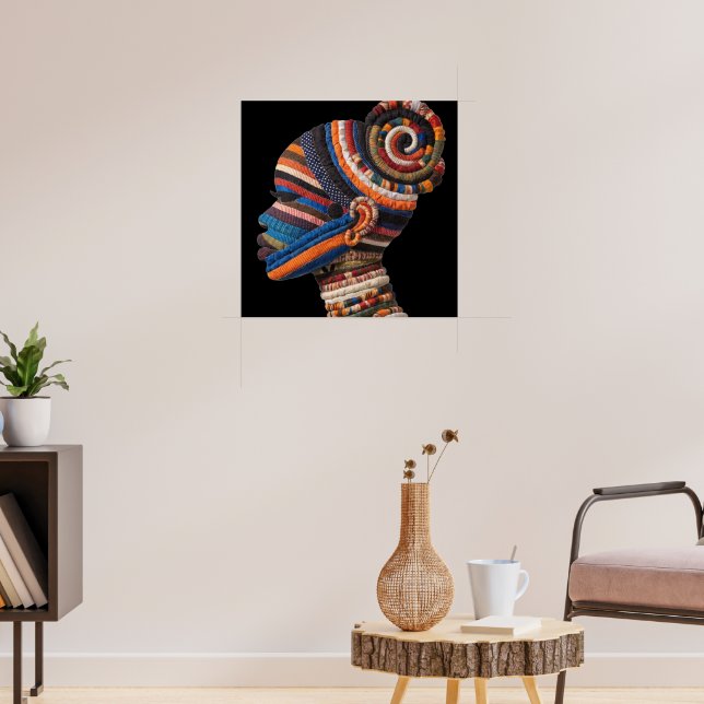 Affiche célébrant les femmes noires colorées (Salon 3)