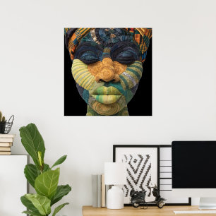 Affiche célébrant les femmes noires colorées