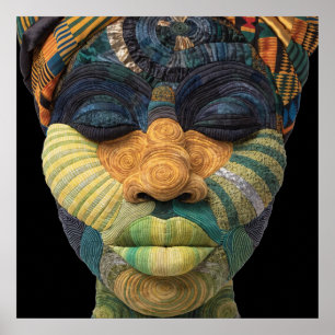 Affiche célébrant les femmes noires colorées