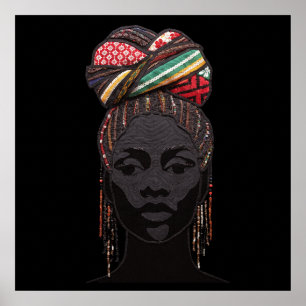 Affiche célébrant les femmes noires colorées