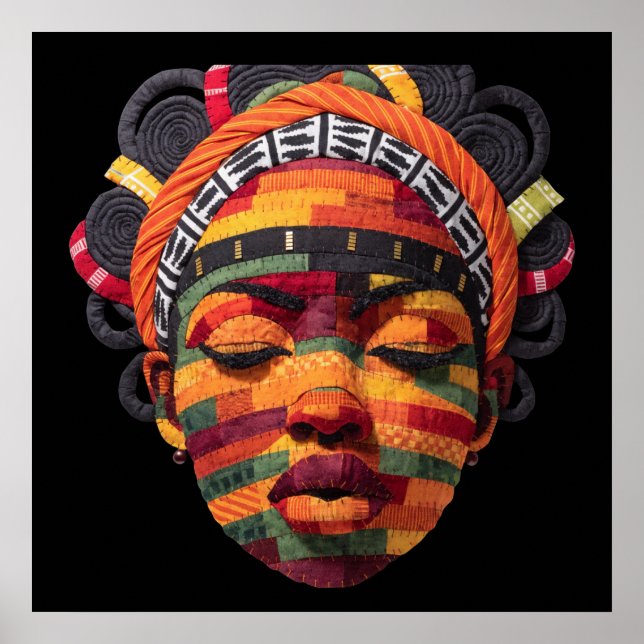 Affiche célébrant les femmes noires colorées (Devant)