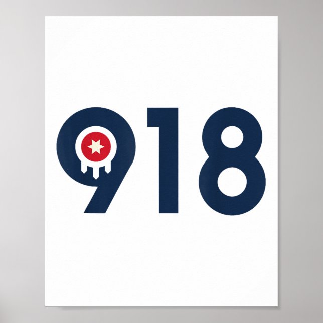 Affiche Celebrate The Nine One Eight Tulsa Oklahoma 918 Ar (Devant)