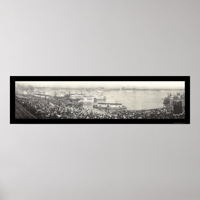 Affiche Célébration à St Louis Photo 1907 (Devant)