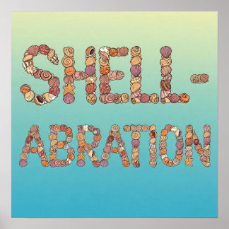 Affiche Célébration de coquillages