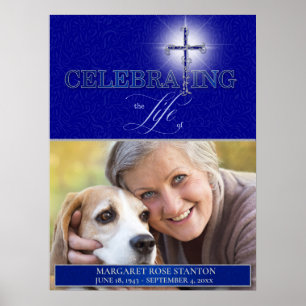 Affiche Célébration de la Croix Chrétienne Bleue Photo